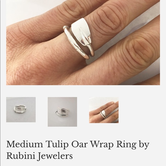 Rubini Jewelers Sterling Silver Oar Wrap Ring - Picture 4 of 6